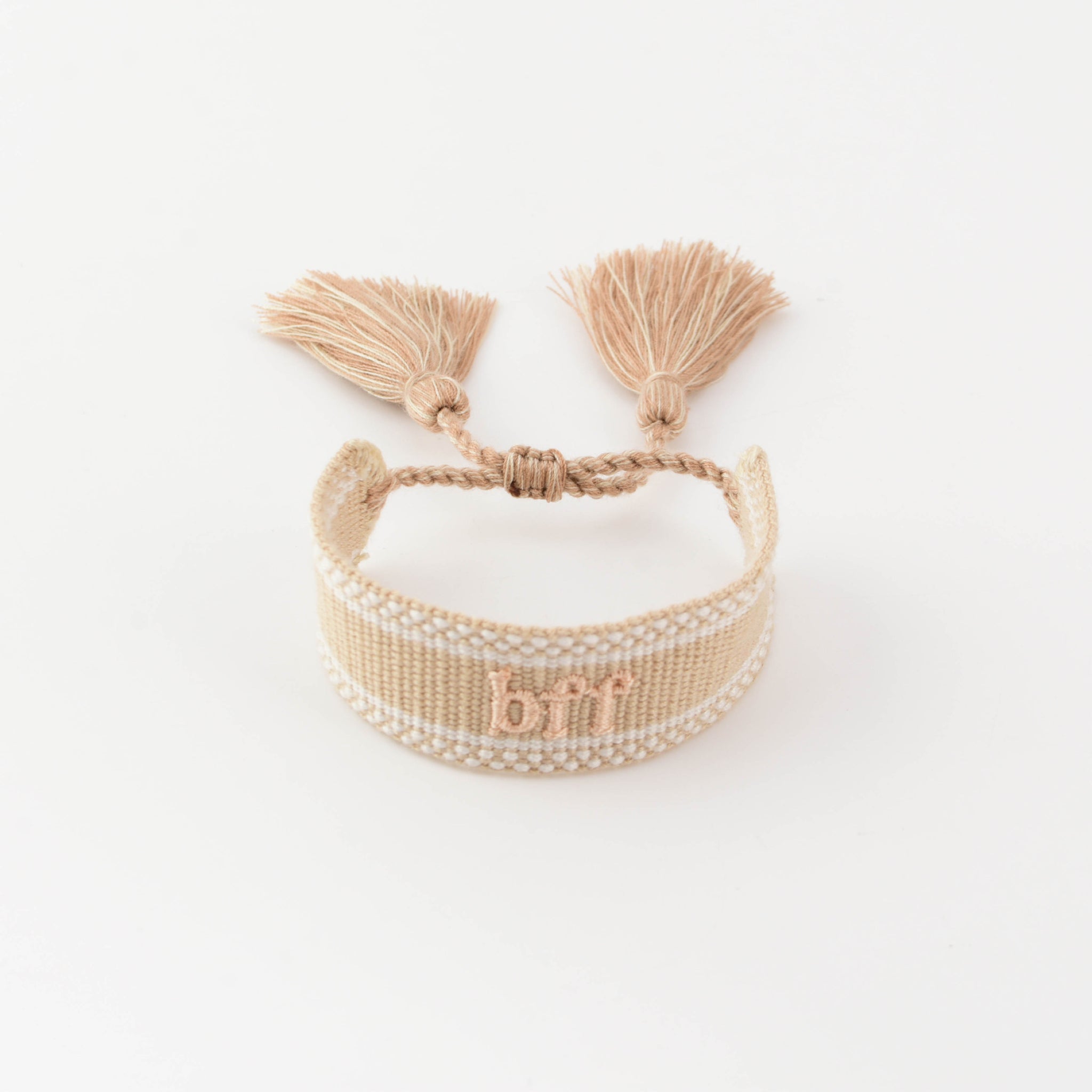 TAUPE Woven BFF Bracelet - Mini Duo Set