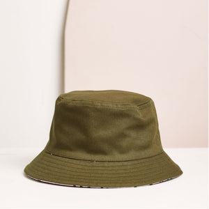 Adult Holiday Bucket Hat - Sticks / Olive