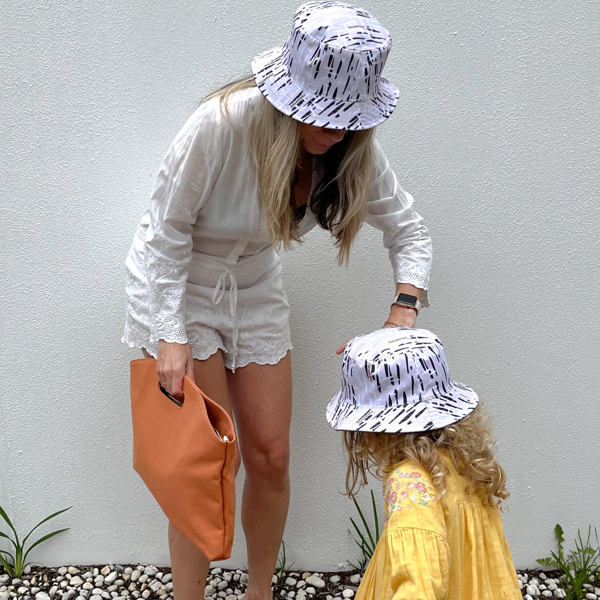 Harpertini Sticks Matching Adult and Childrens Holiday Bucket Hats